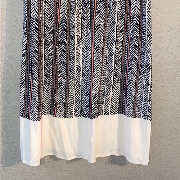 Cream Black Ann Taylor Loft Size 6 Midi Dress - Picture 3 of 5